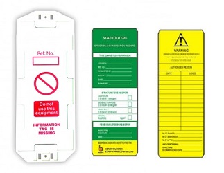 Держатель для бирки лесов BD-P34 с вставкой на англ.яз.