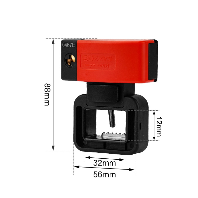 Блокиратор флажковых автоматов 400/600В со встроенным замком DPD1 Блокиратор флажковых автоматов 400/600В со встроенным замком DPD1